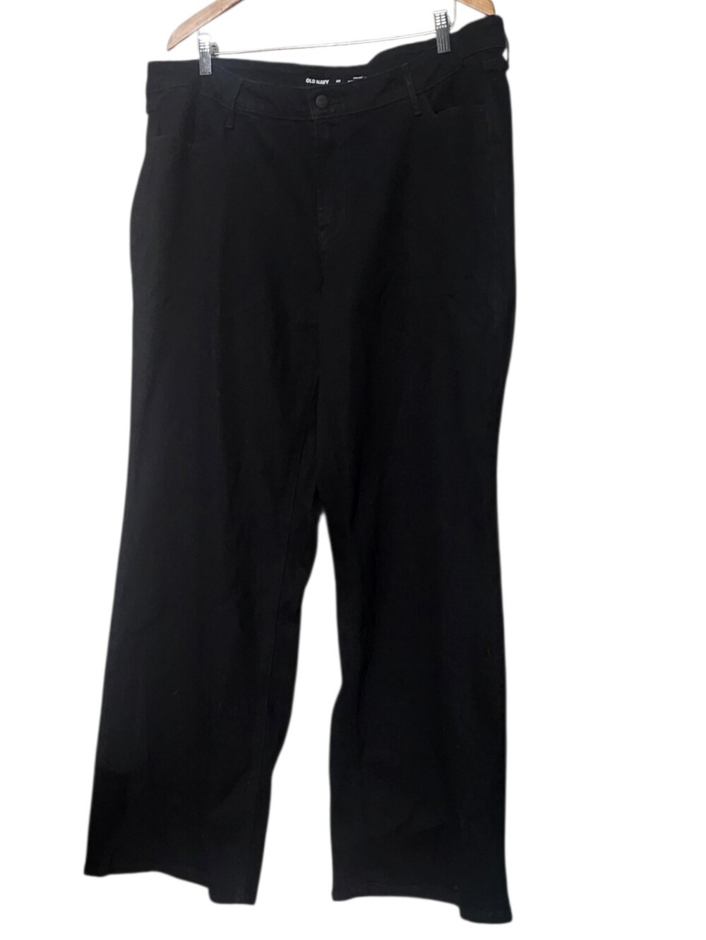 Old Navy High-Waisted Wow Wide-Leg Jeans in Black Size 20 - Picture 3 of 5